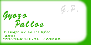 gyozo pallos business card
